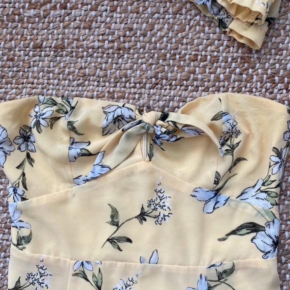 Tobi yellow floral dress - Picture 4 of 5